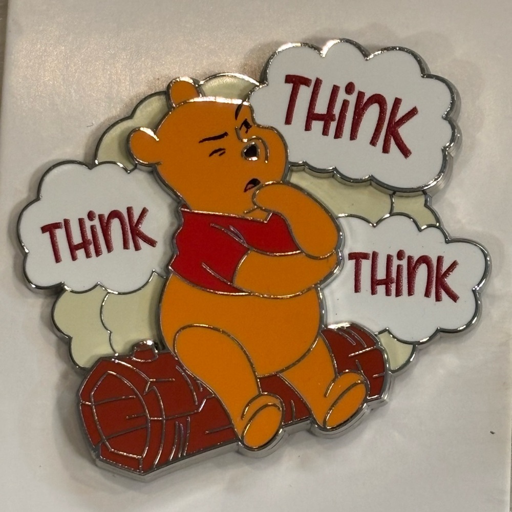 2024 Disney Parks Winnie The Pooh Think Think Think OE Pin - Picture 2 of 3